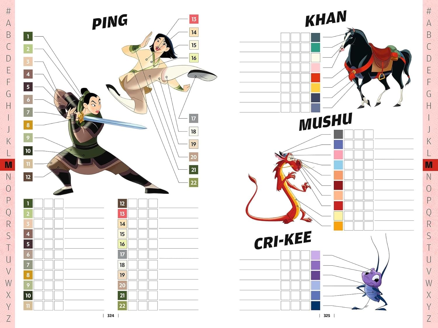 Guide des Couleurs des Personnages (Disney Characters Color Guide)