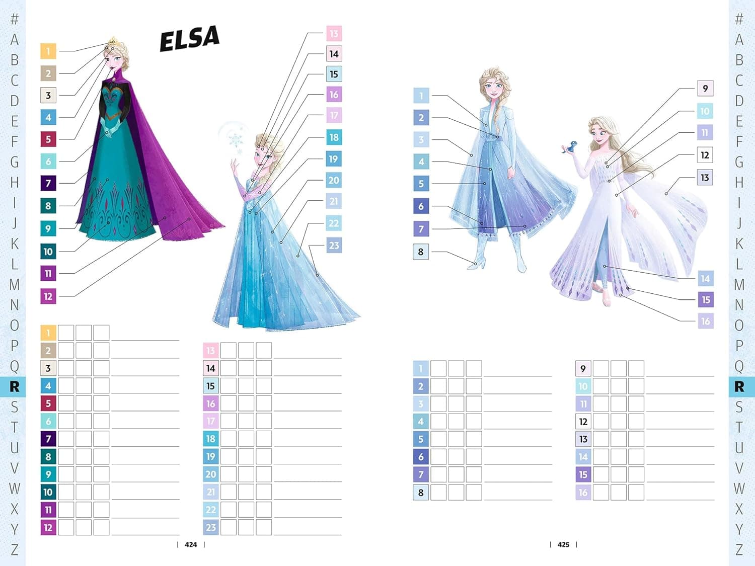 Guide des Couleurs des Personnages (Disney Characters Color Guide)
