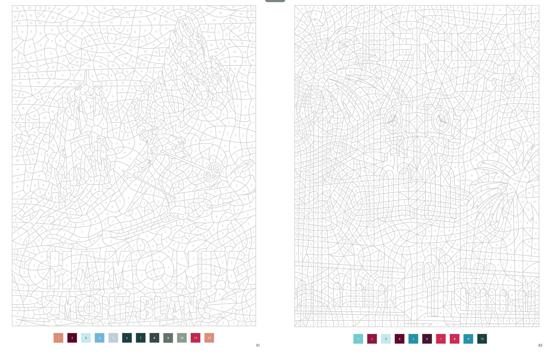 Retro Posters – 40 Mystery Coloring Pages