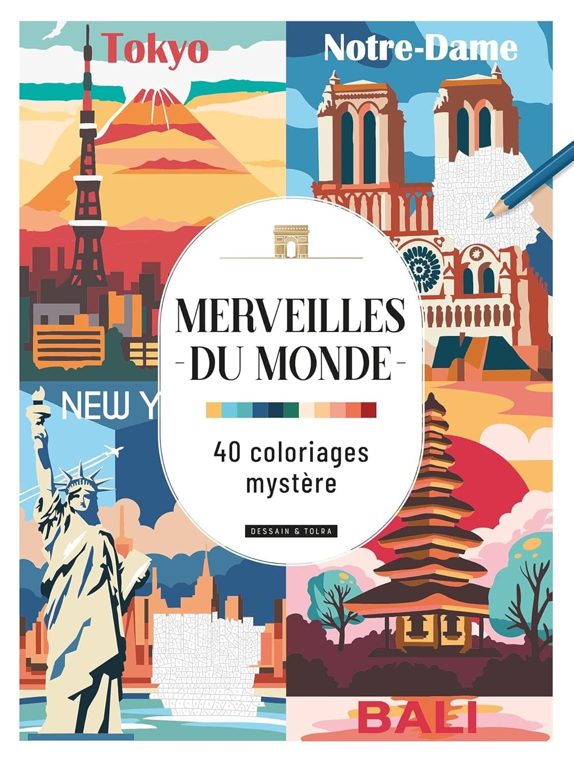 Wonders of the World - 40 Mystery Colorings