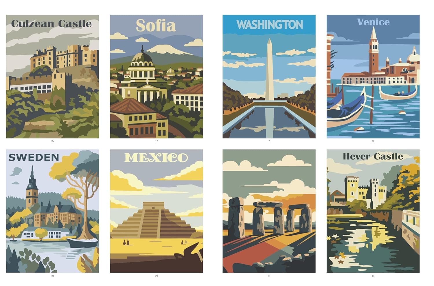 Wonders of the World - 40 Mystery Colorings