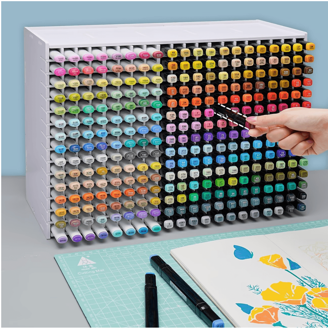 300 slots marker organizer