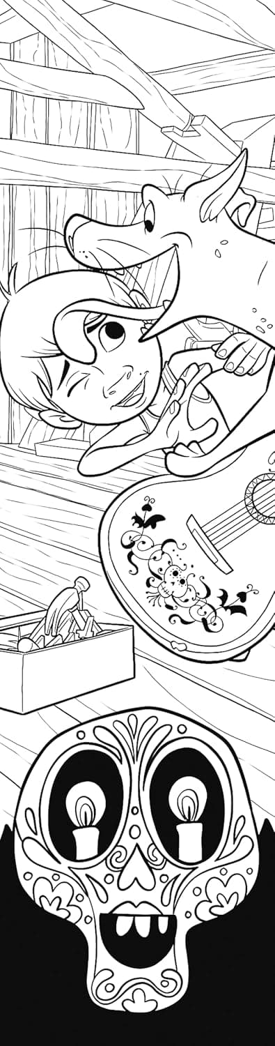 Pixar: 40 Bookmarks to Color