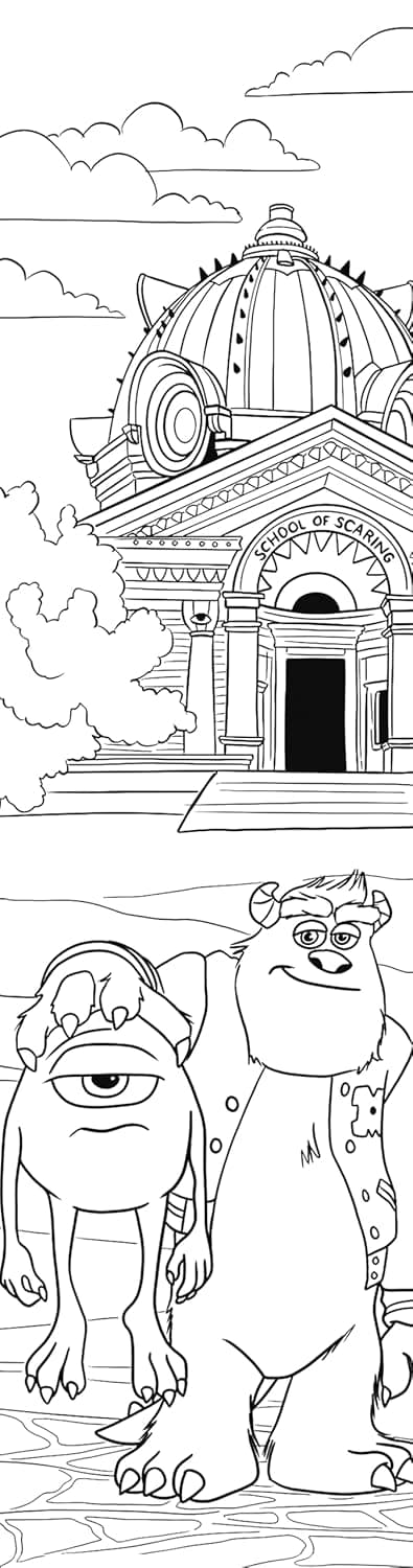 Pixar: 40 Bookmarks to Color