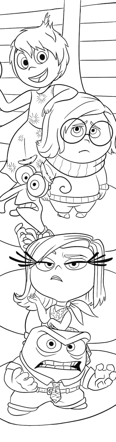 Pixar: 40 Bookmarks to Color
