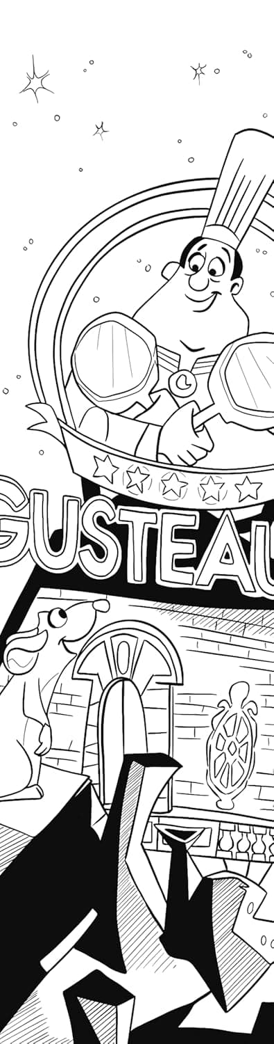 Pixar: 40 Bookmarks to Color