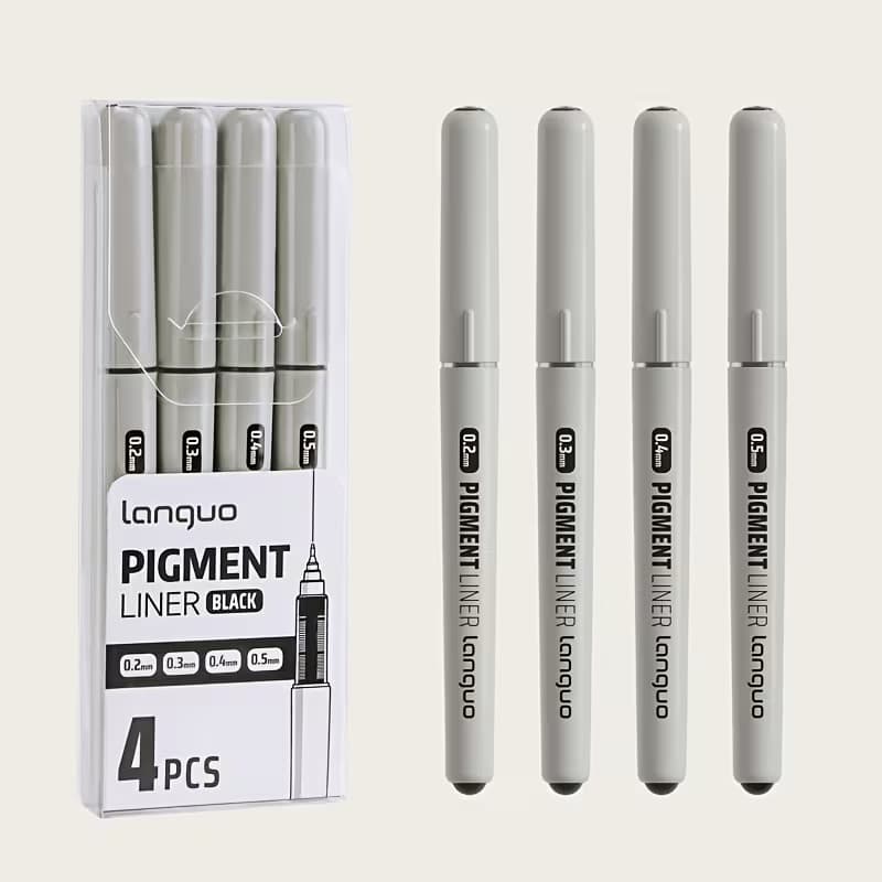 Languo Black Outiline Pens (4 pcs)