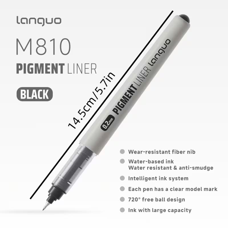 Languo Black Outiline Pens (4 pcs)