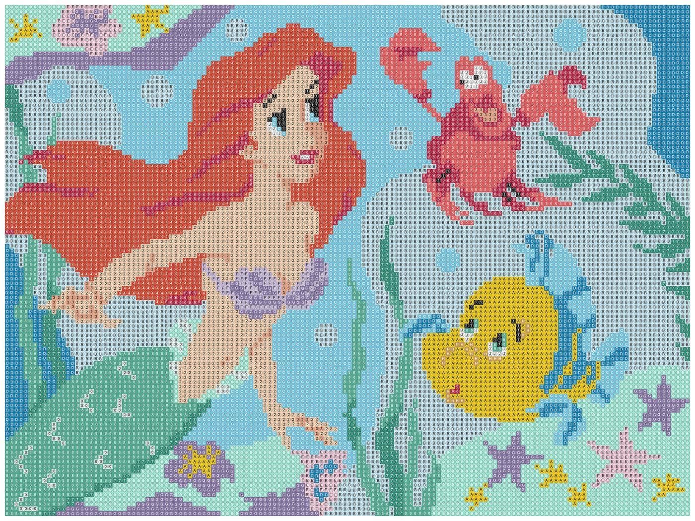 Official Disney diamond painting kit -Little mermaid