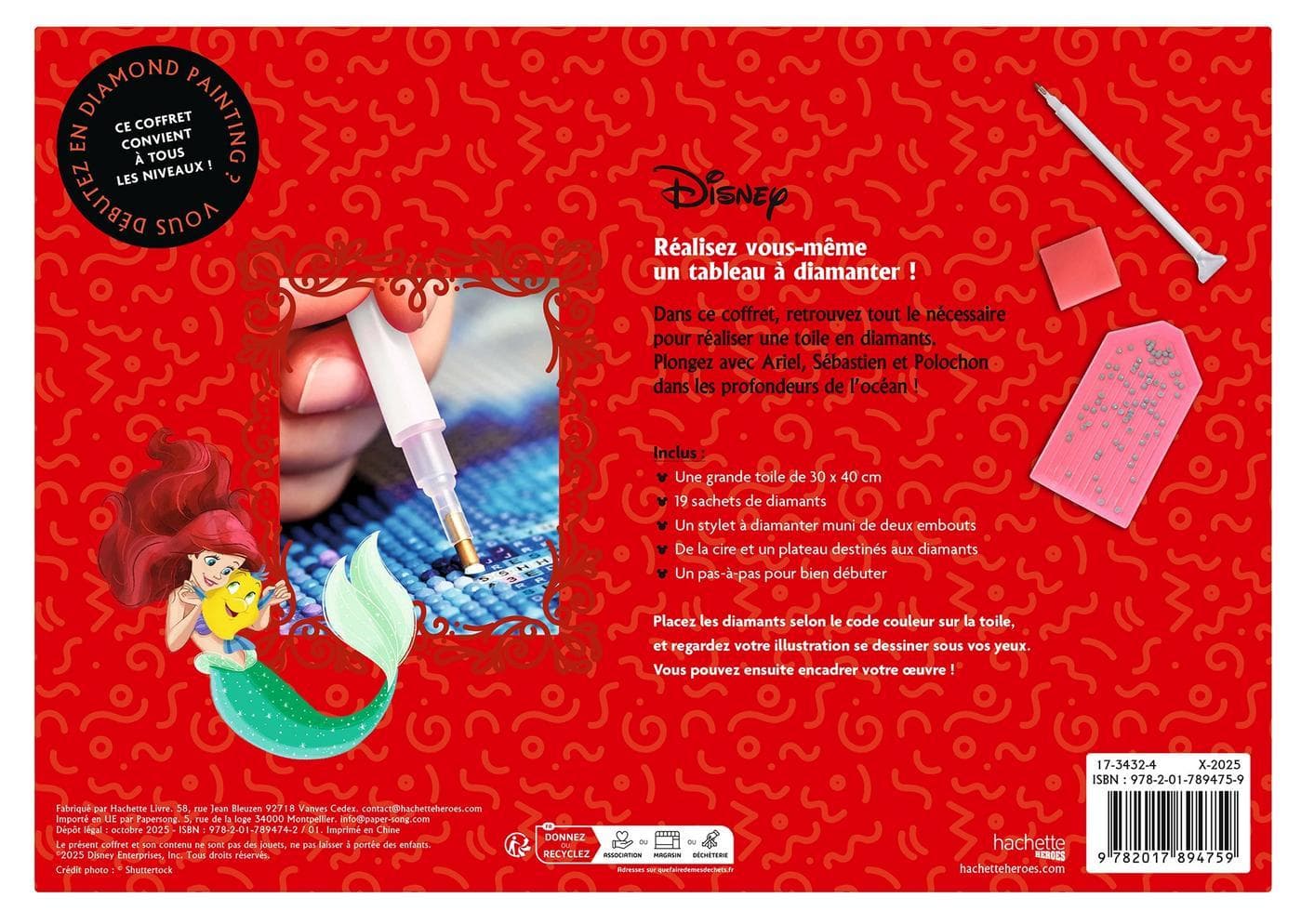 Official Disney diamond painting kit -Little mermaid