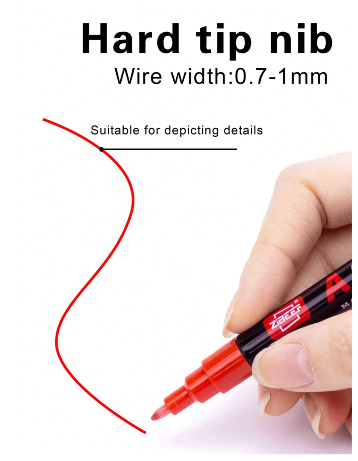 Zibeef fine tip acrylic markers (120 colors)