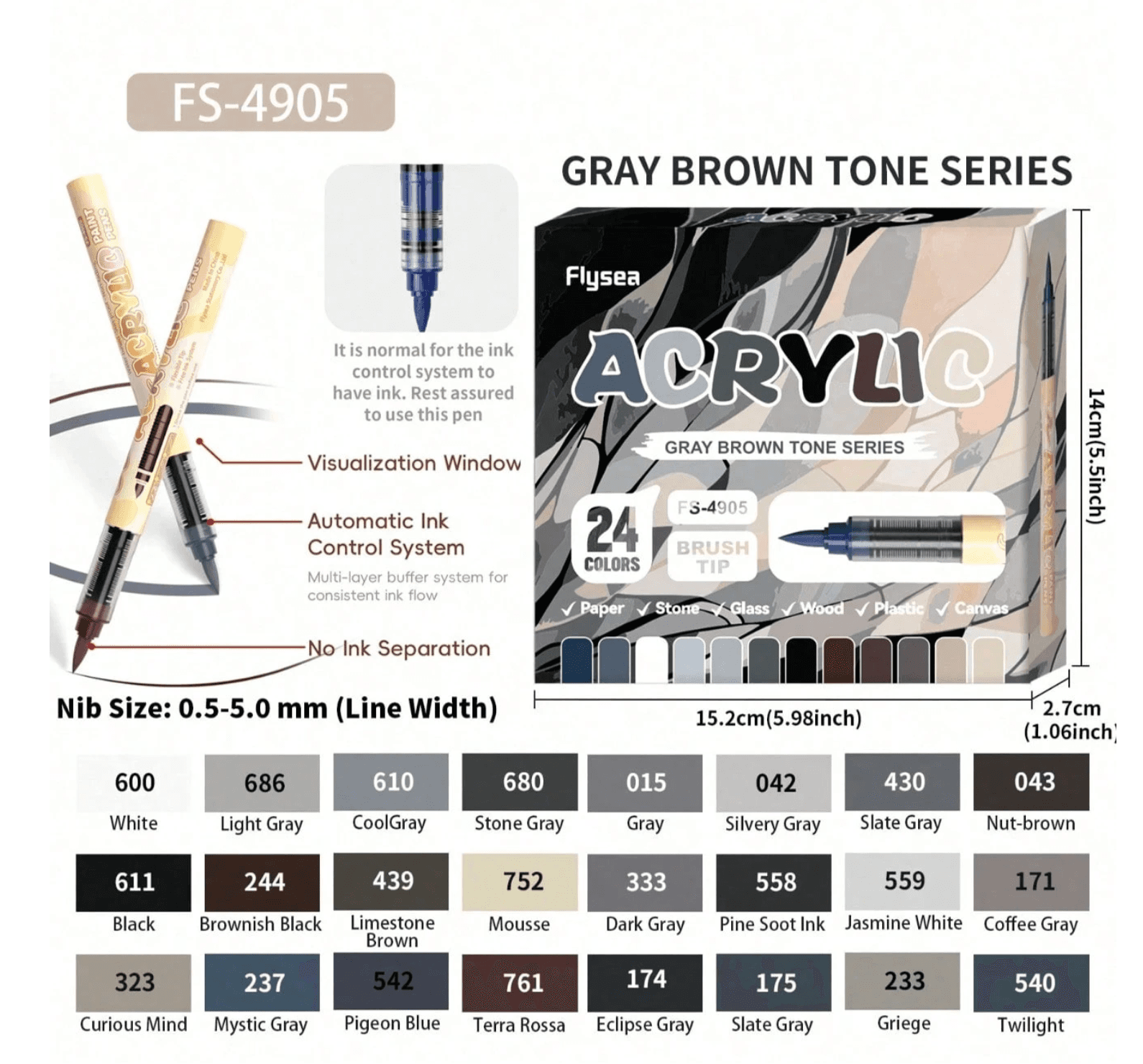 Flysea grey tones (24 colors)