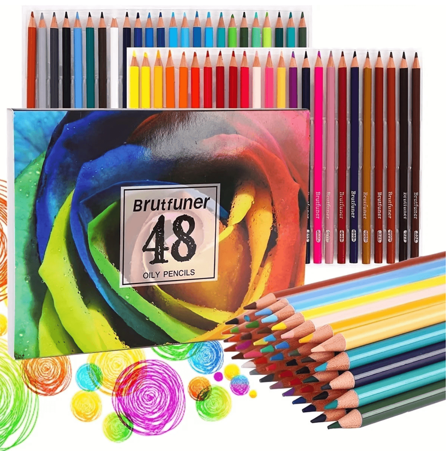 Brutfuner Oily colored pencils (48 colors)