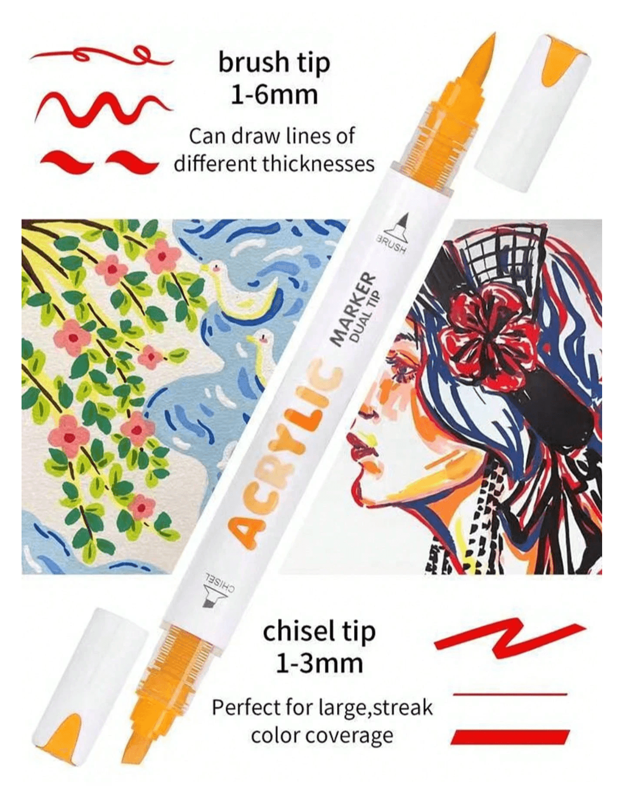 GuangNa dual-tip acrylic markers (240 colors)