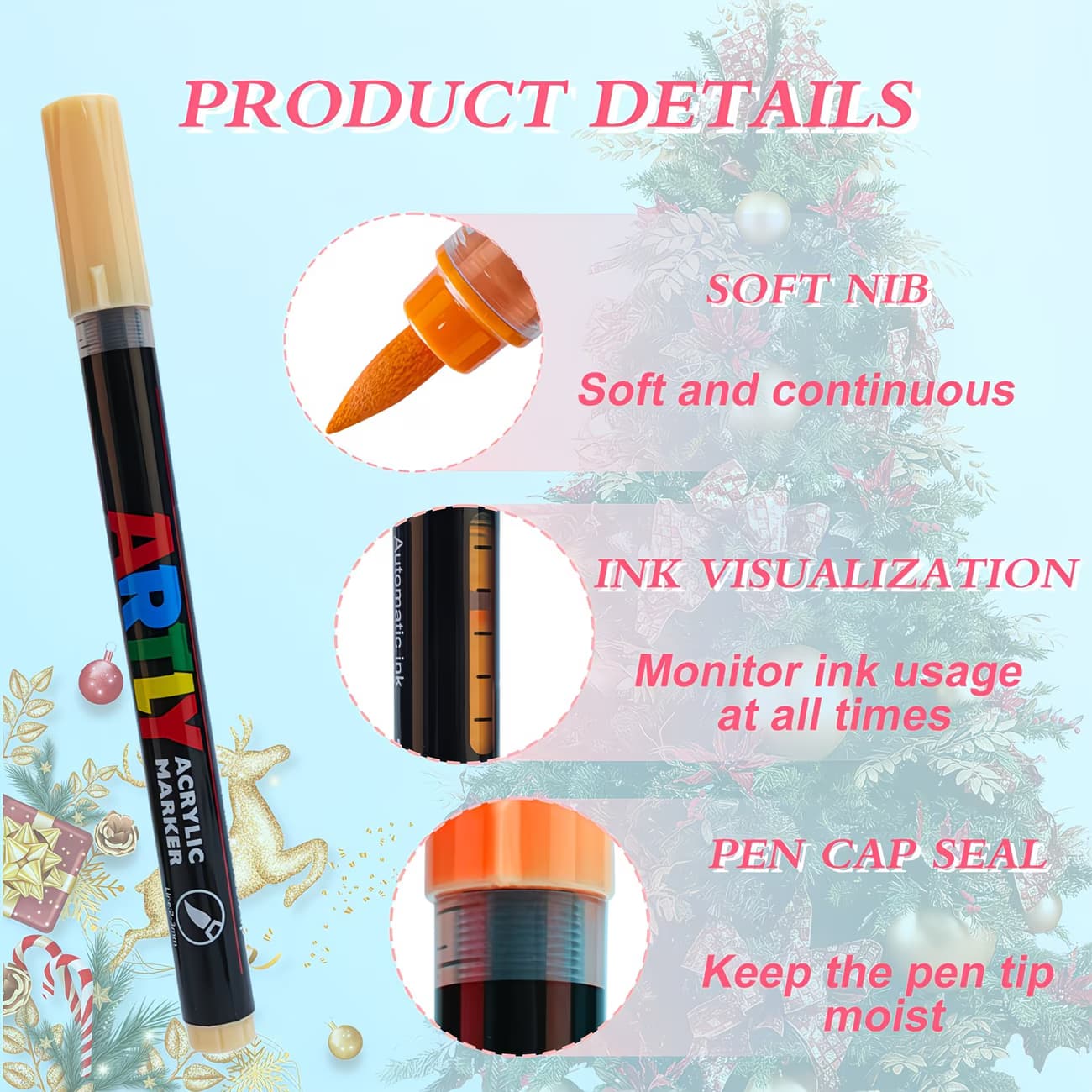 Saspoo 320 acrylic markers
