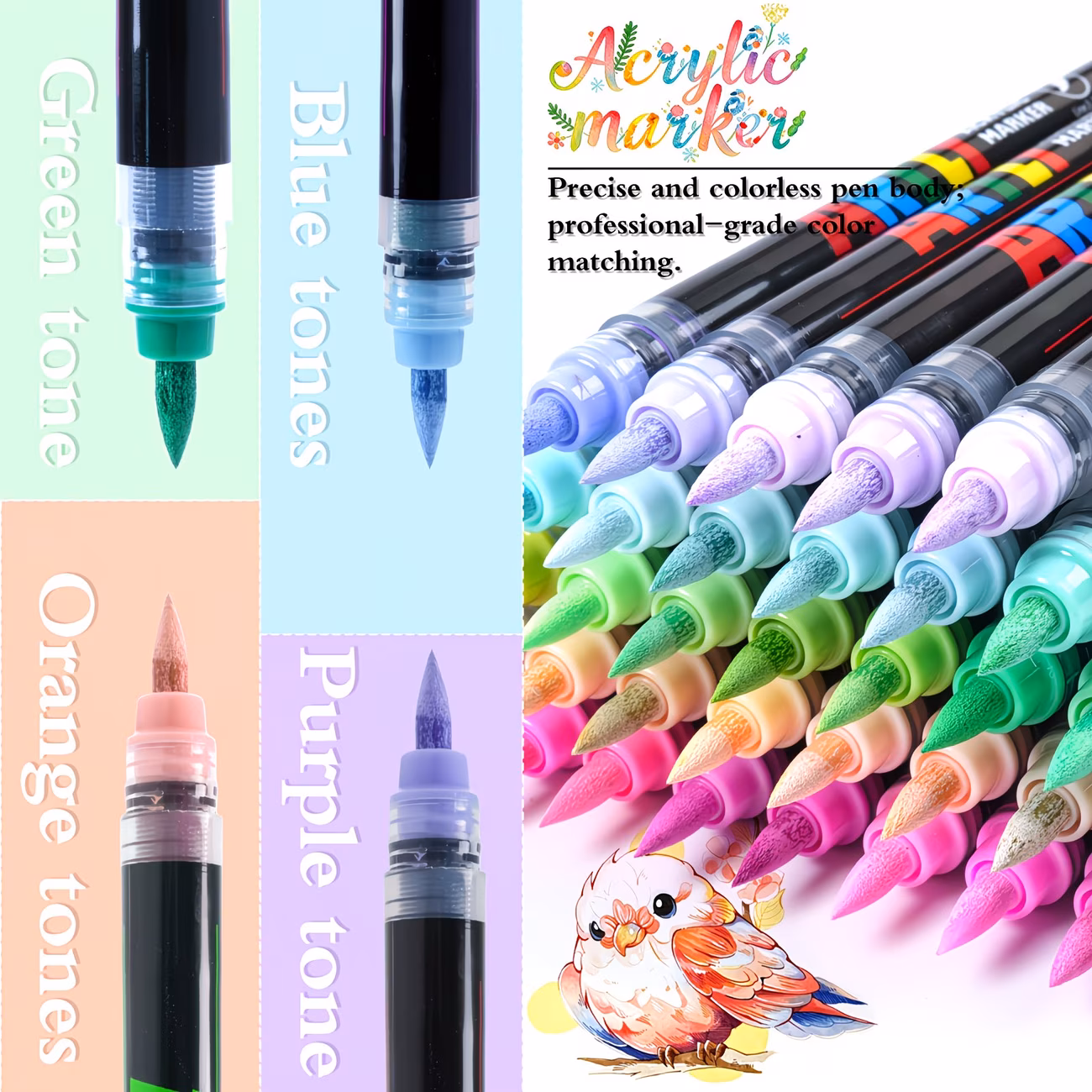 Saspoo 320 acrylic markers