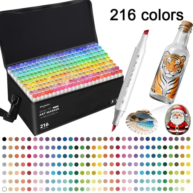 Fox feel alcohol markers (216 colors)