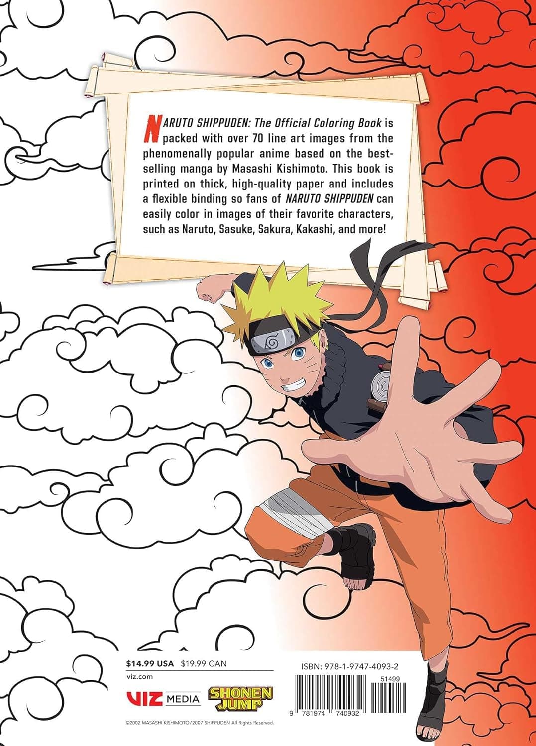 NARUTO SHIPPUDEN: The Official Coloring Book
