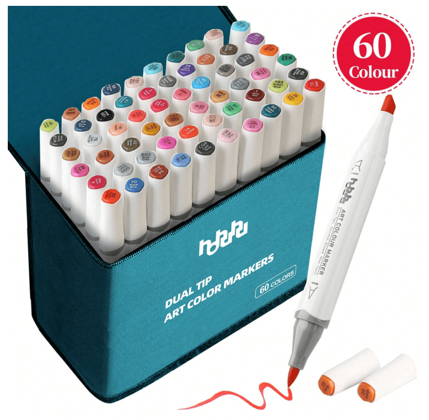 hohuhu Alcohol markers 60 colors
