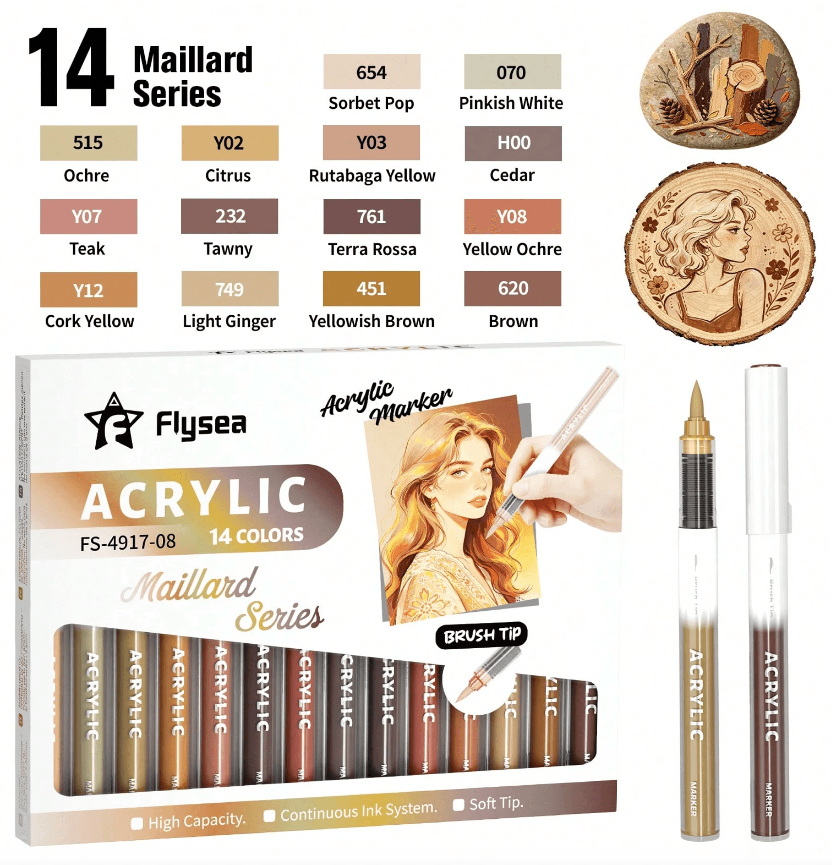 Flysea Brown series (14 colors)