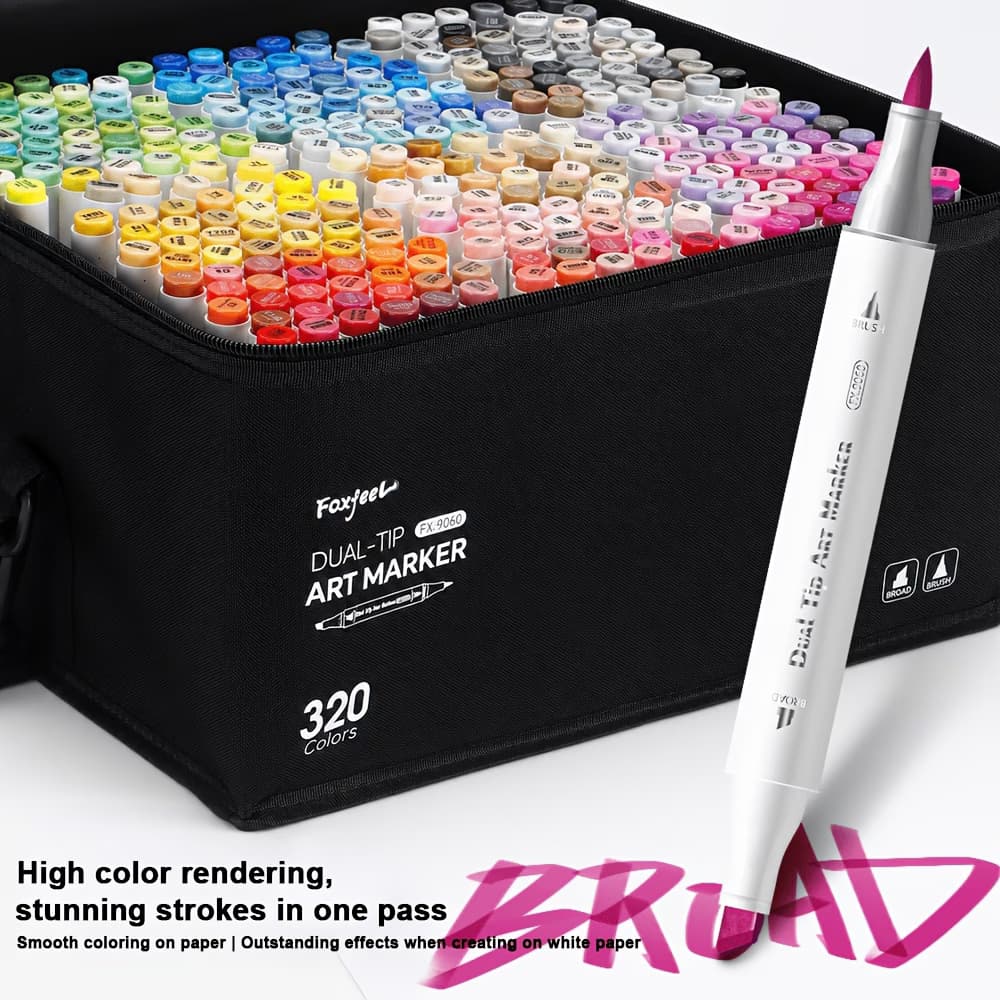 Fox feel alcohol markers (320 colors)