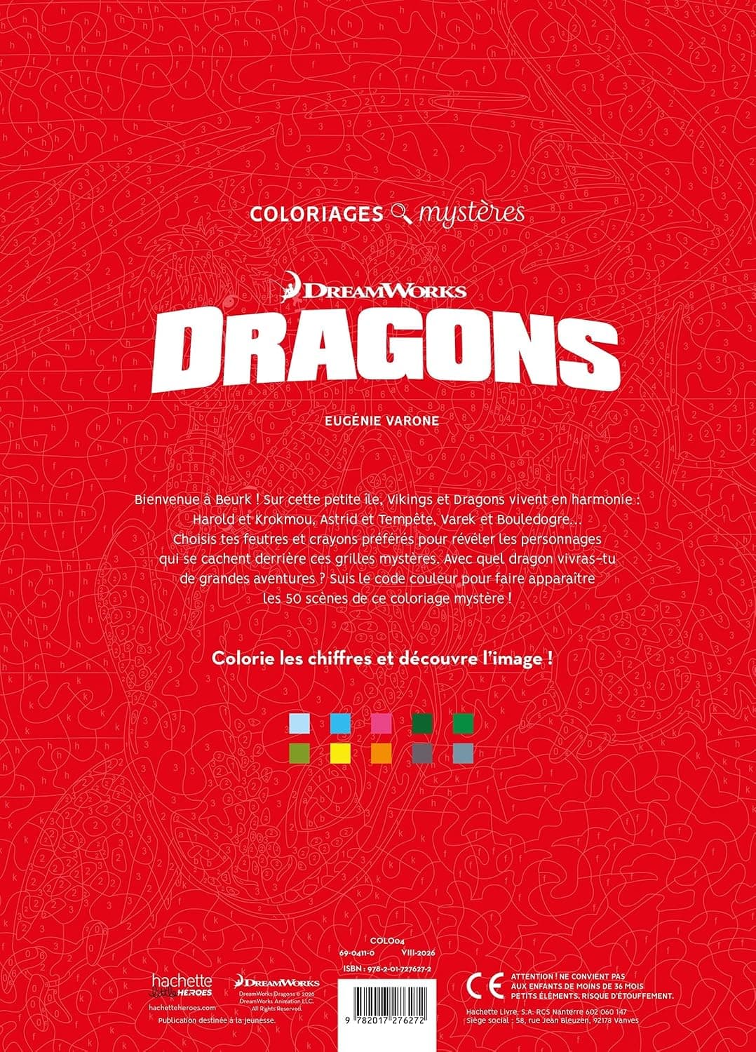 Coloriages Mystères - Dragons
