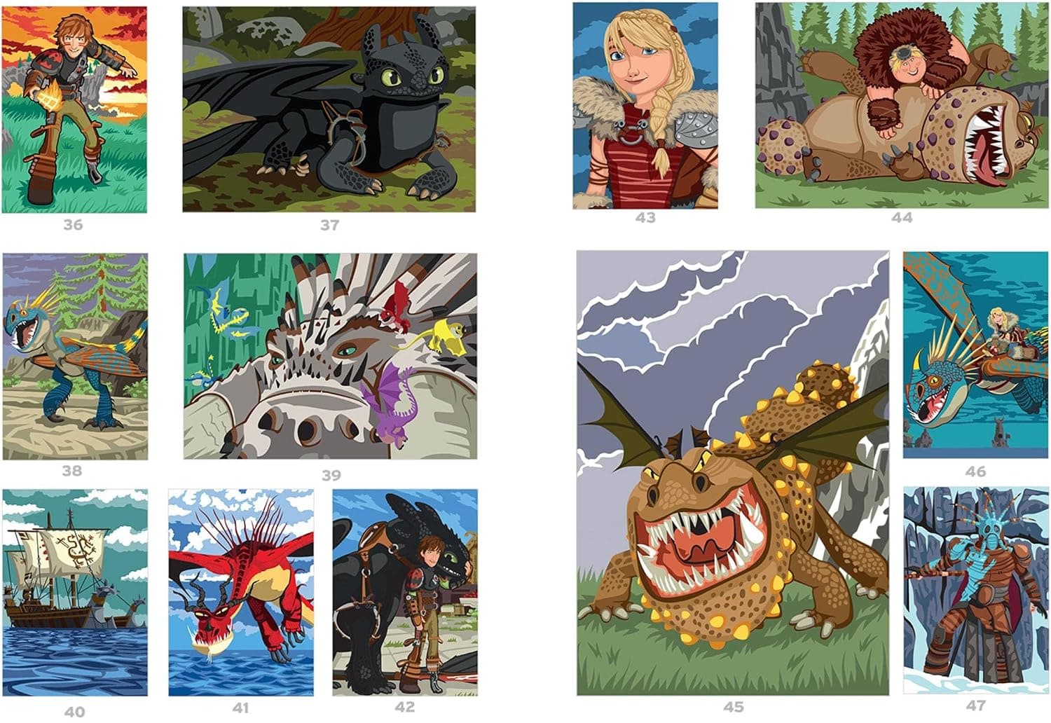 Coloriages Mystères - Dragons