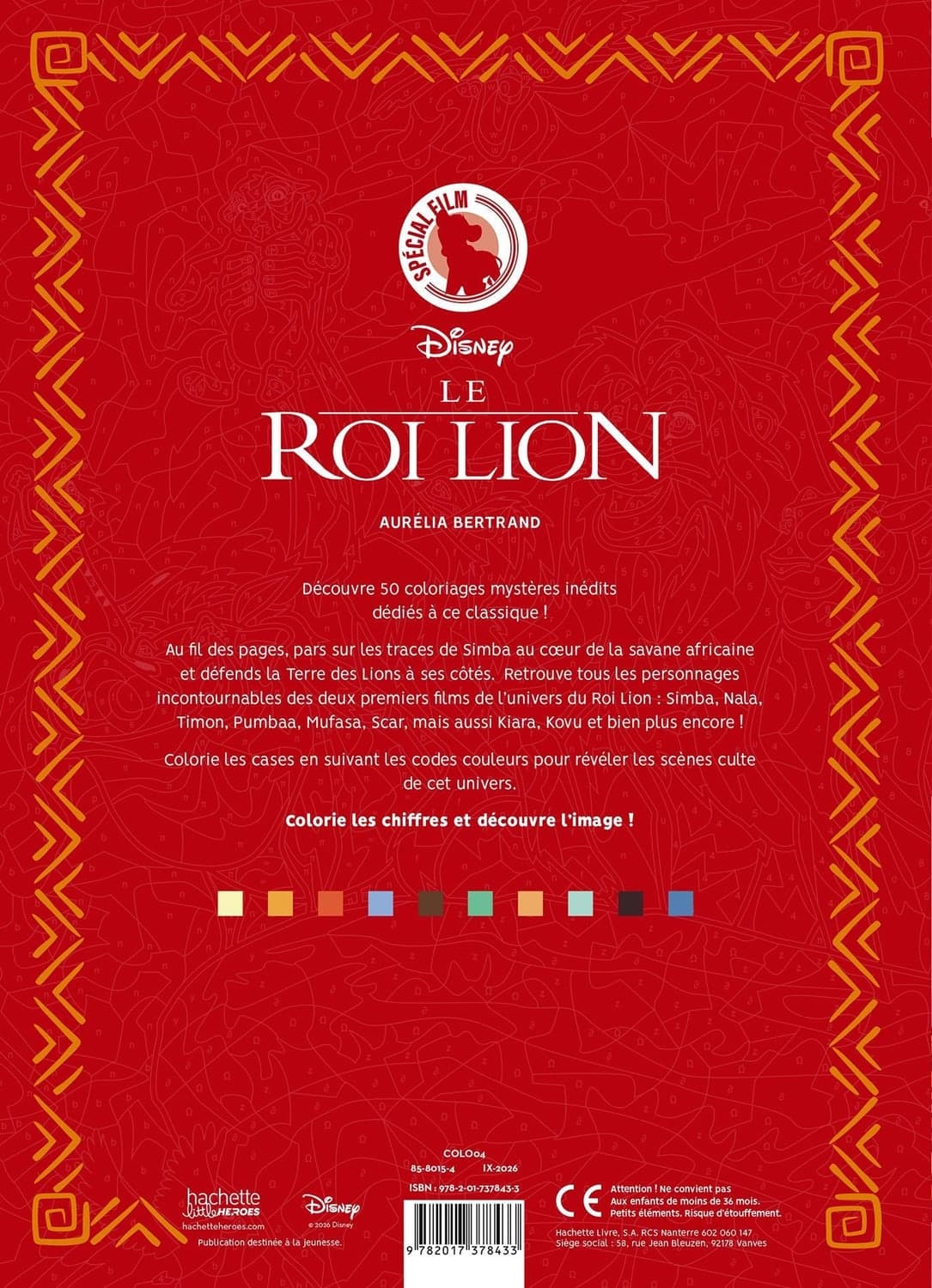 Coloriages Mystères - Le Roi Lion (The Lion King)