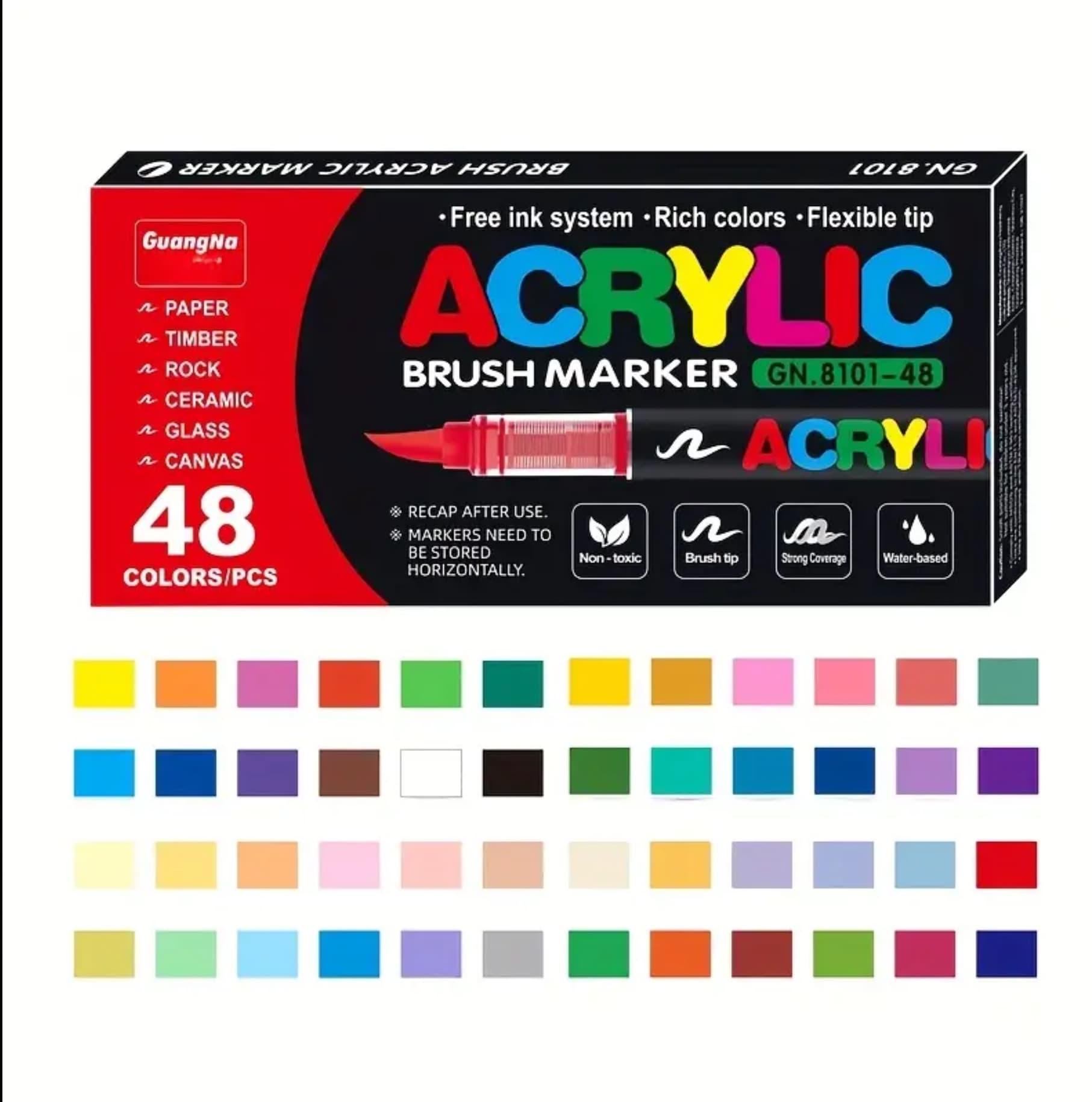GuangNa acrylic markers (48 colors)