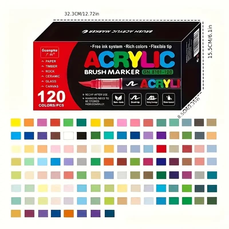 Guang Na acrylic markers (120 colors)