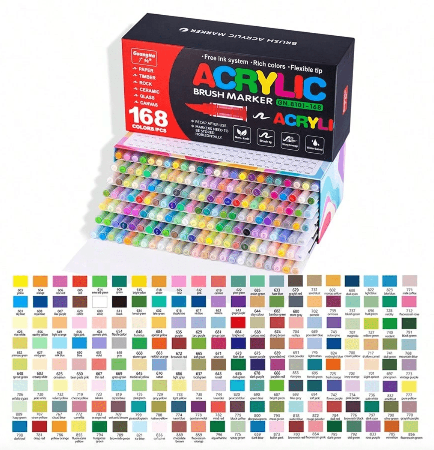 Guang Na acrylic markers (168 colors)