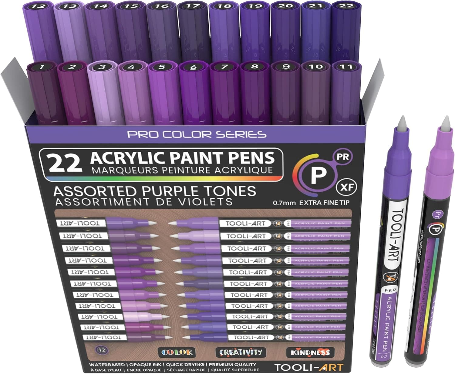 Tooli ART 22 Purple Tones (fine tip 0.7mm)