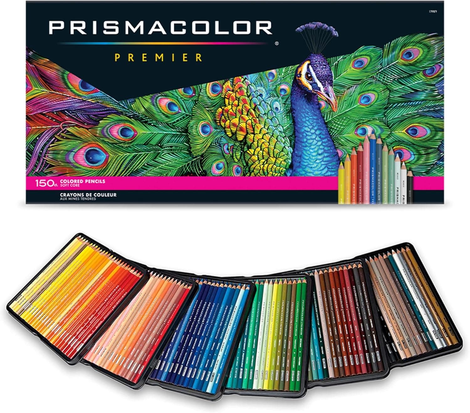 Prismacolor Premier Coloured Pencils, Soft Core, 150 pcs