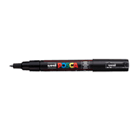 Uni Posca 1M Fine Tip Single Marker (Black)
