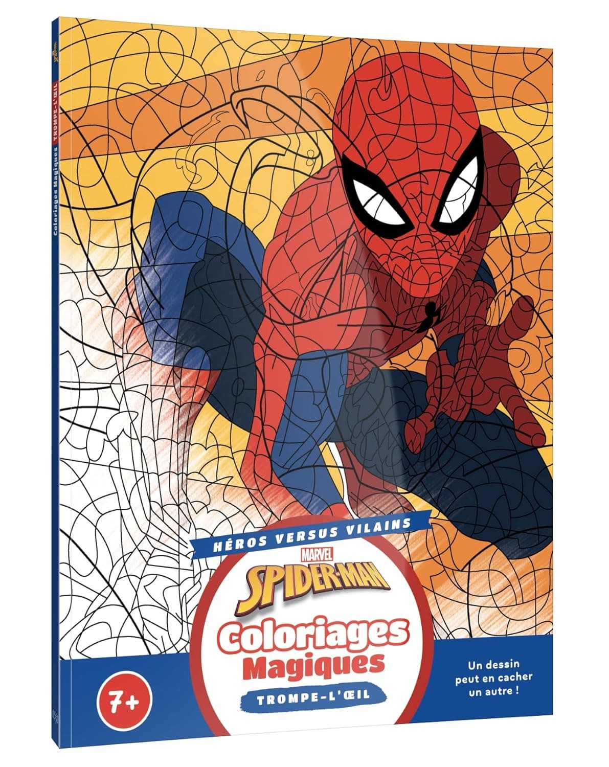 Spider-man Héros contre Vilains: Coloriages magiques - Trompe l'oeil