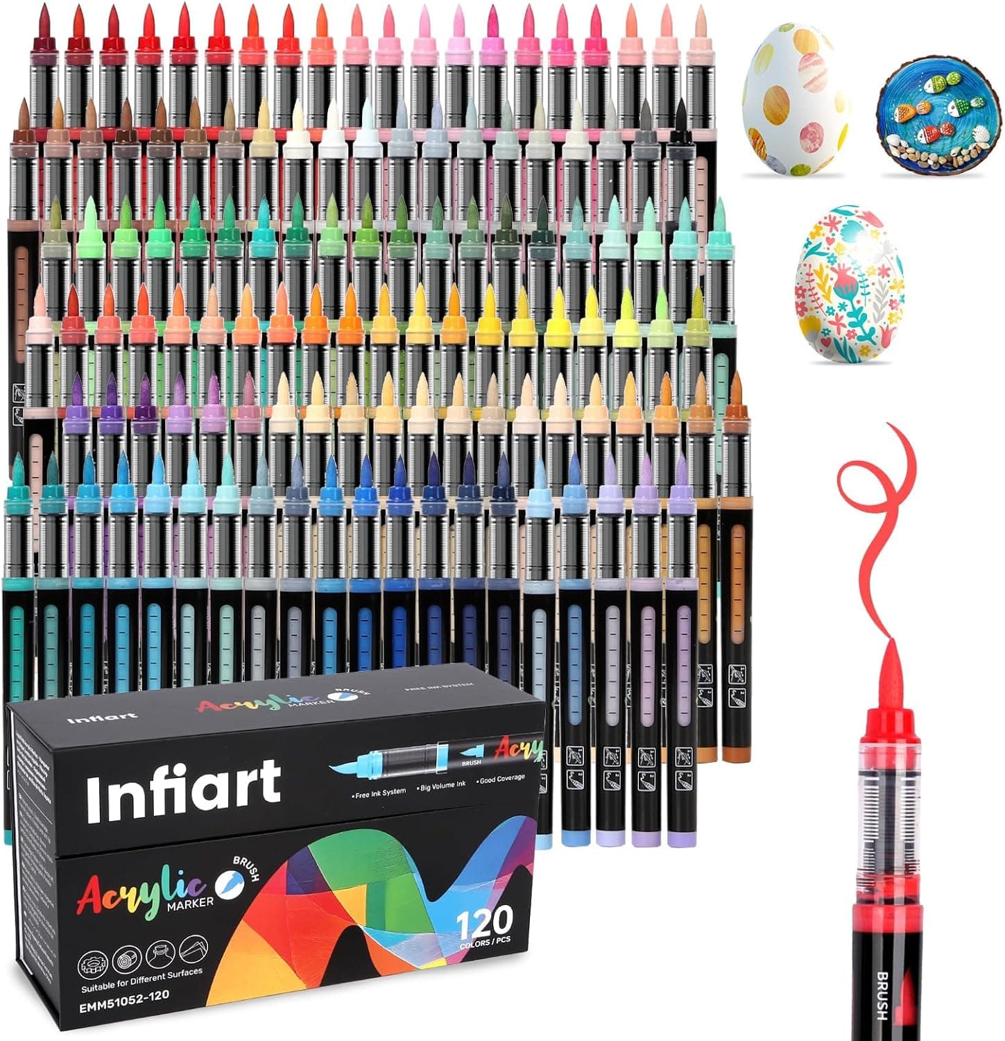 Infiart acrylic markers 120 colors