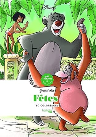 Grand bloc Disney Fêtes: 60 coloriages