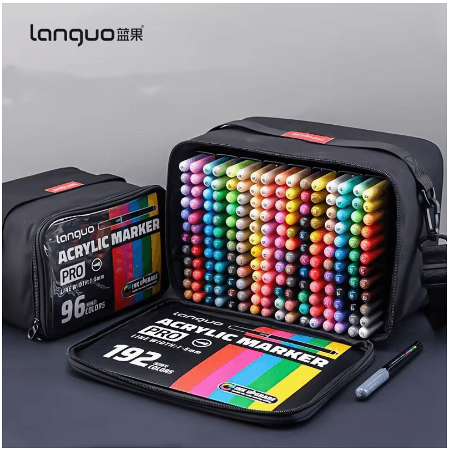 languo PRO 192 Acrylic markers black bag