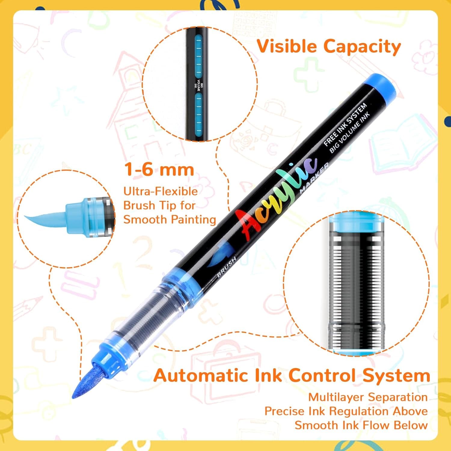 Infiart acrylic markers 120 colors
