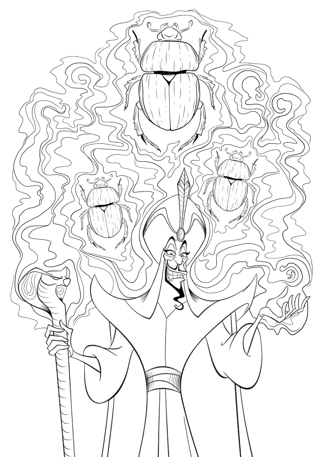 Grand bloc Disney Méchants: 60 coloriages anti-stress