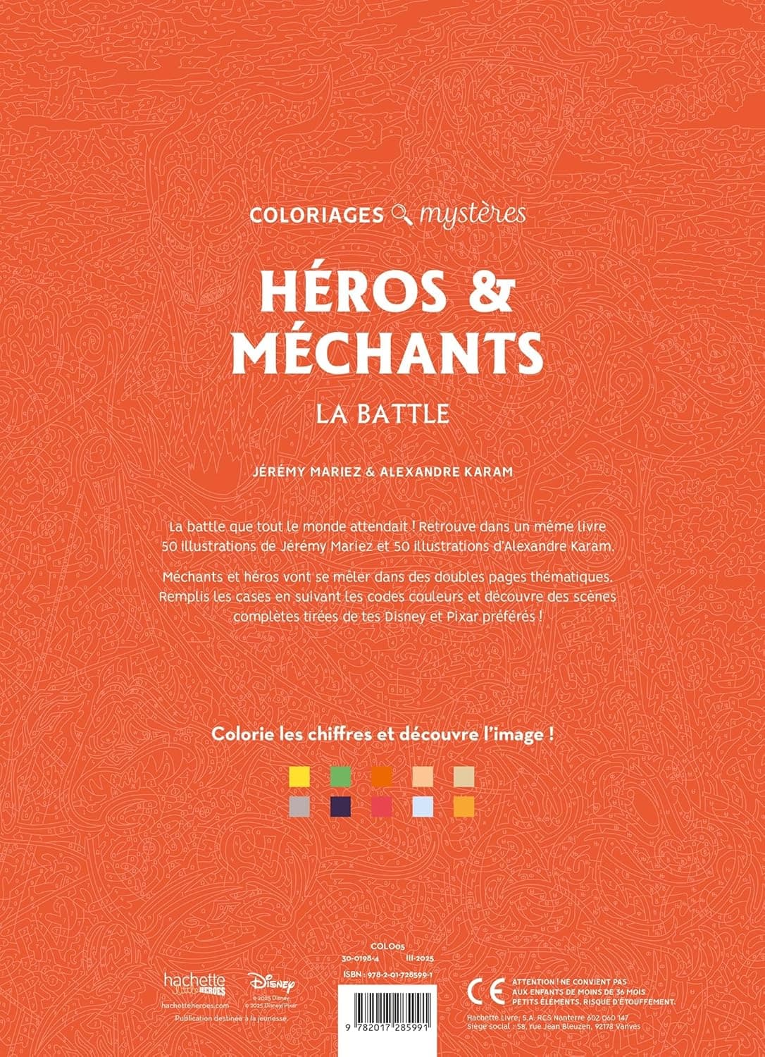 Disney Mystery Coloring Book - Heroes & Villains, the Battle