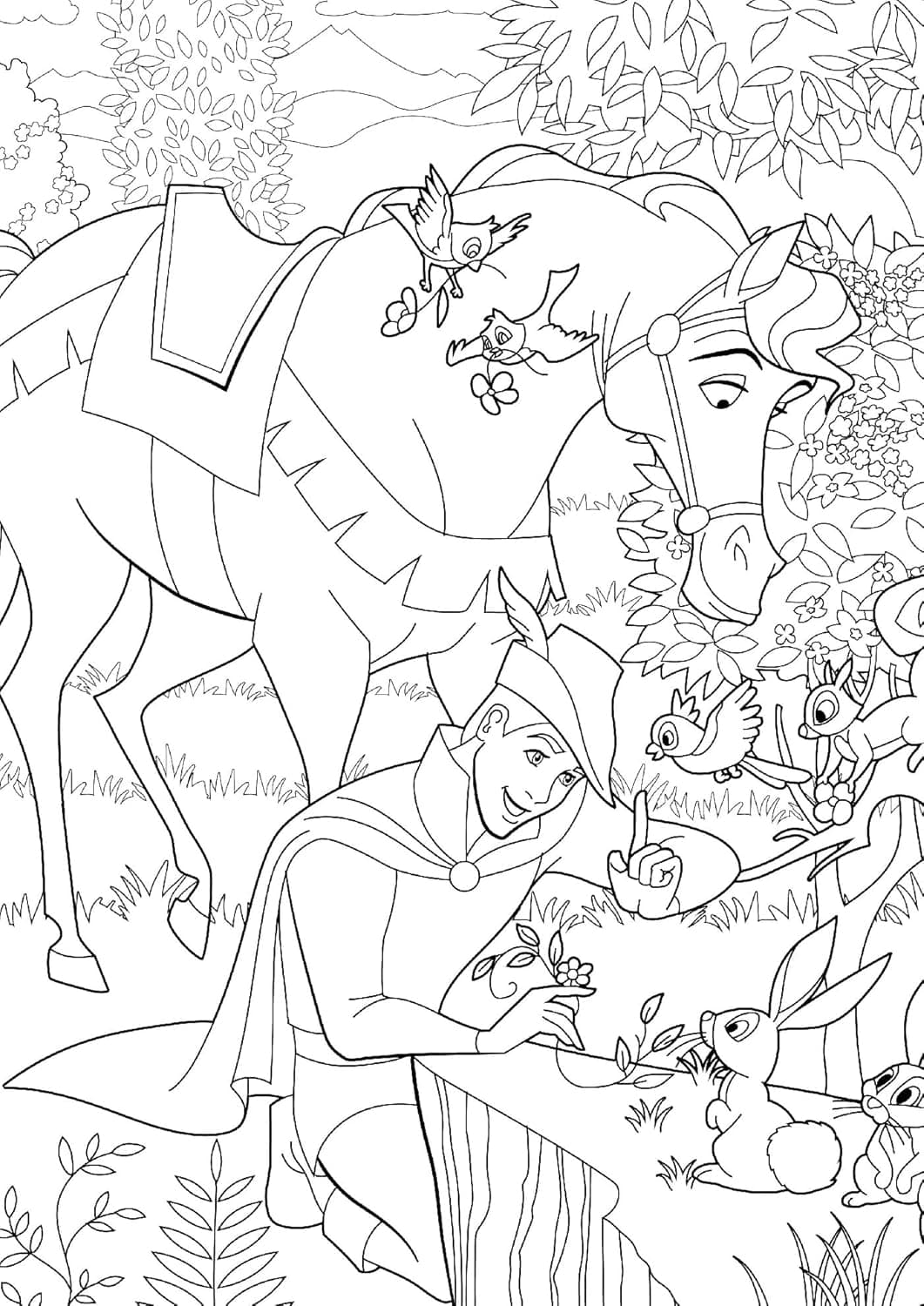 Princes et héros Coloring book