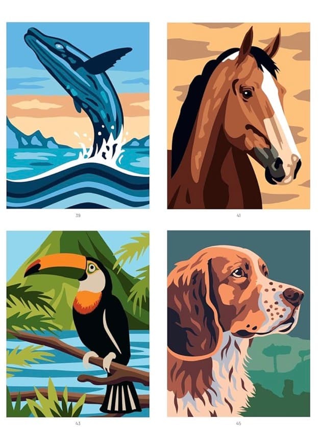 Wonderful Animals – 40 Mystery Coloring Pages