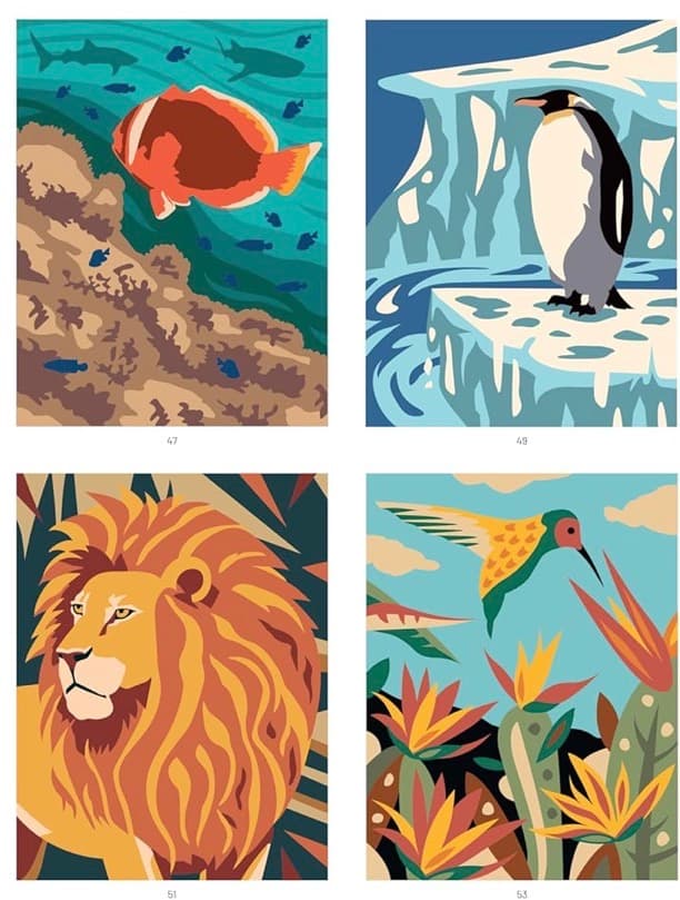 Wonderful Animals – 40 Mystery Coloring Pages