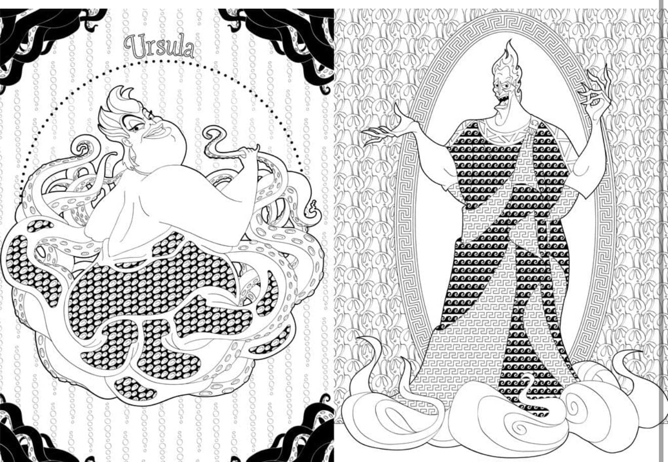 Villains Colouring