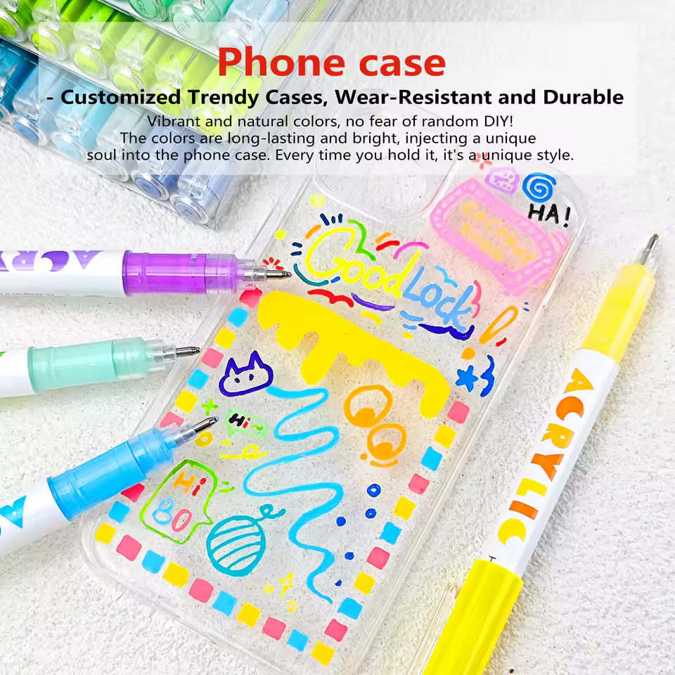 GuangNa Straight Liquid High-gloss Acrylic Marker Pen 168 Color