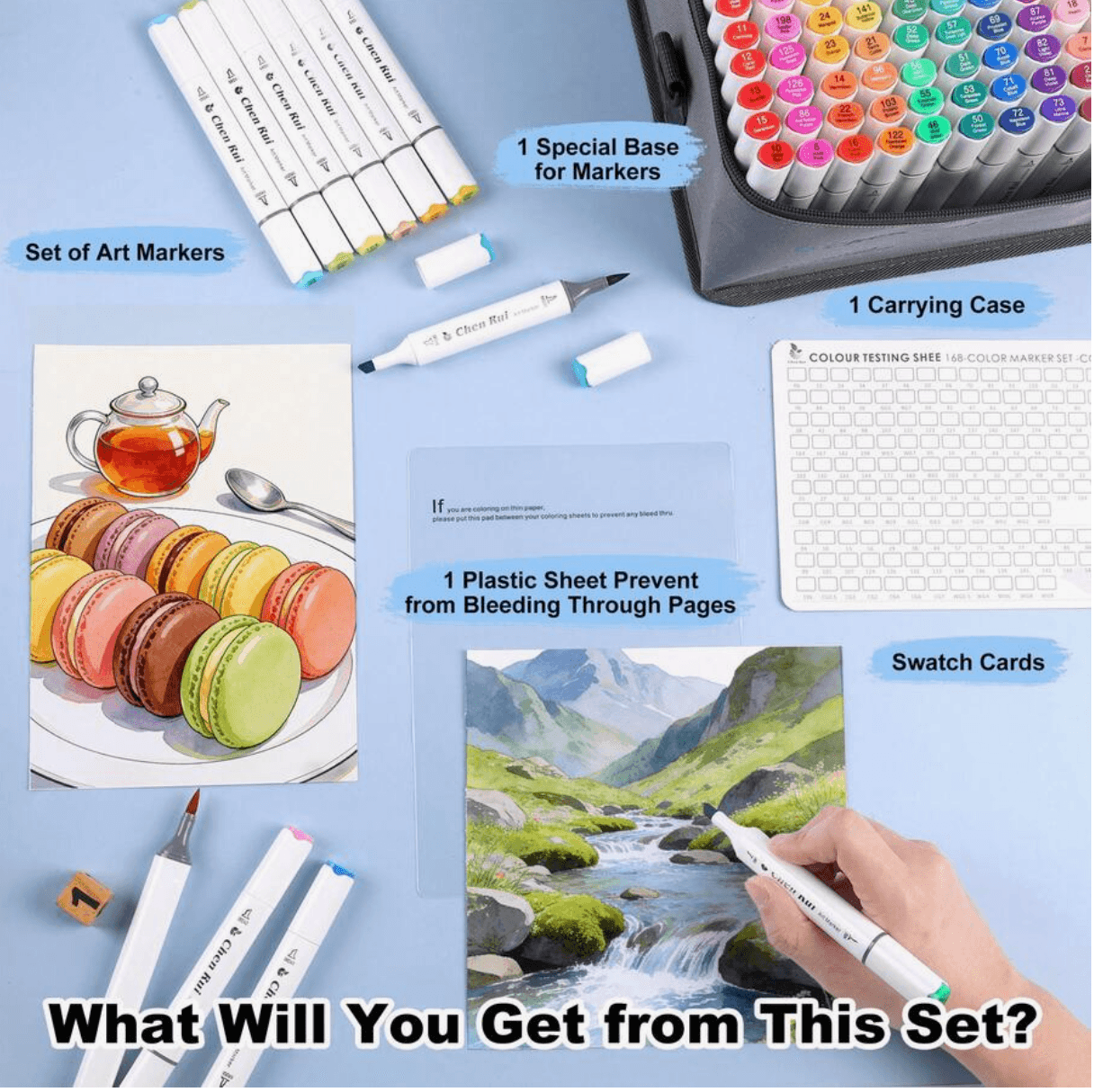 Chen Rui Alcohol markers 120 colors - new edition
