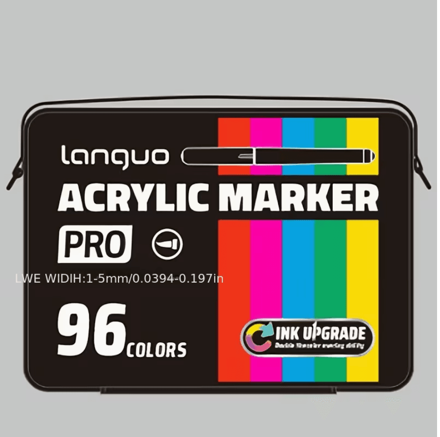 languo PRO 96 Acrylic markers black bag