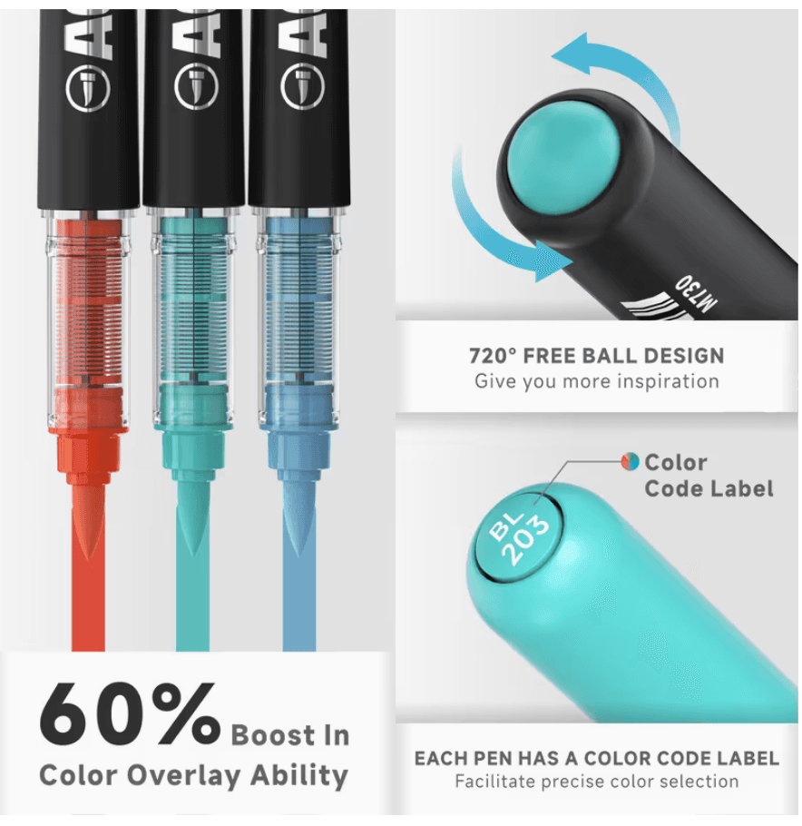 languo PRO 96 Acrylic markers black bag
