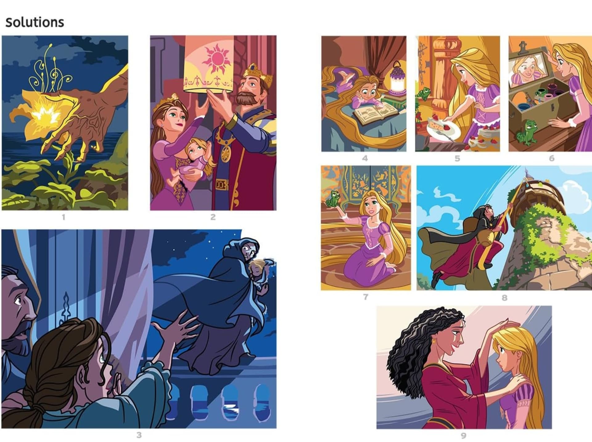 Coloriages mystères spécial film - Raiponce